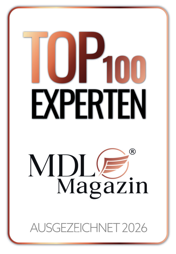 Ursula Simon: Auszeichnung Top 100 Experten vom MDL-Magazin